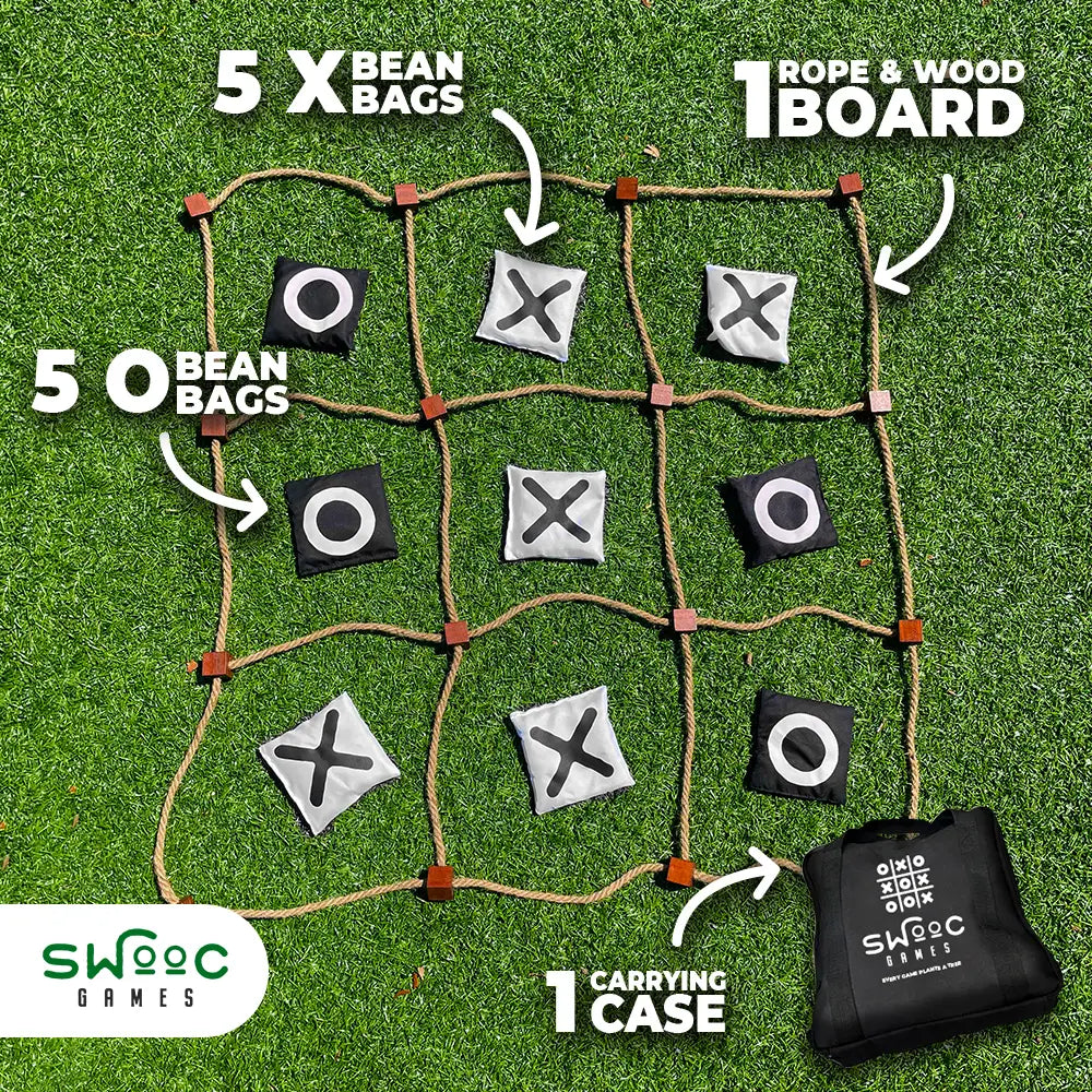 Swooc Games - Giant Tic Tac Toe Bean Bag Toss Game