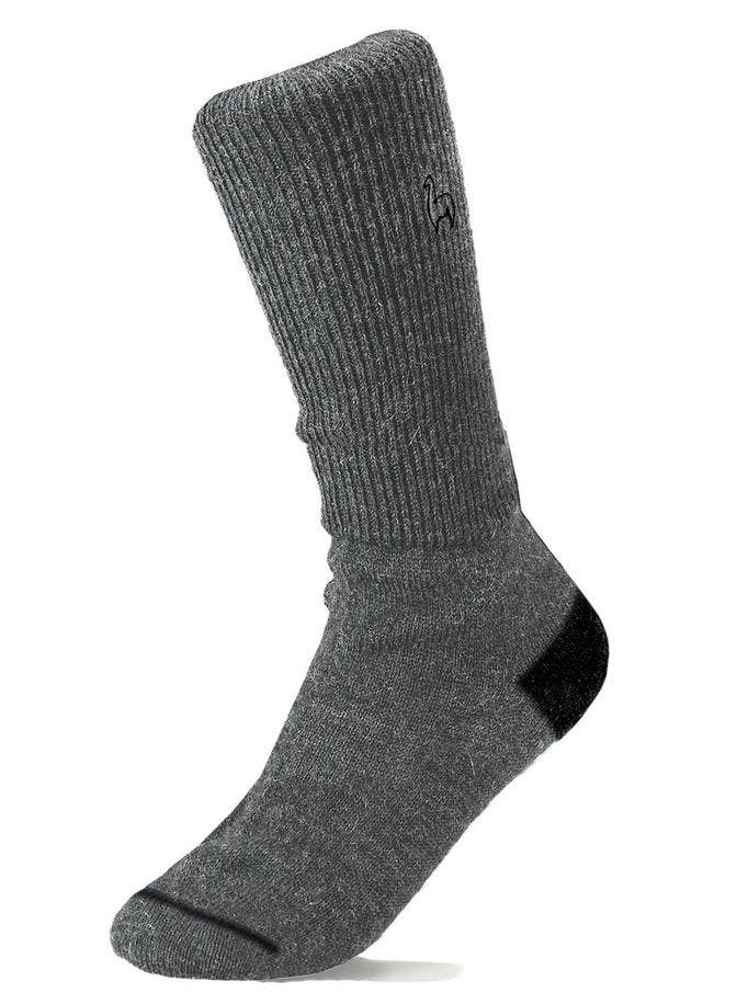 Alpaca Socks - Business - Charcoal: Size Large