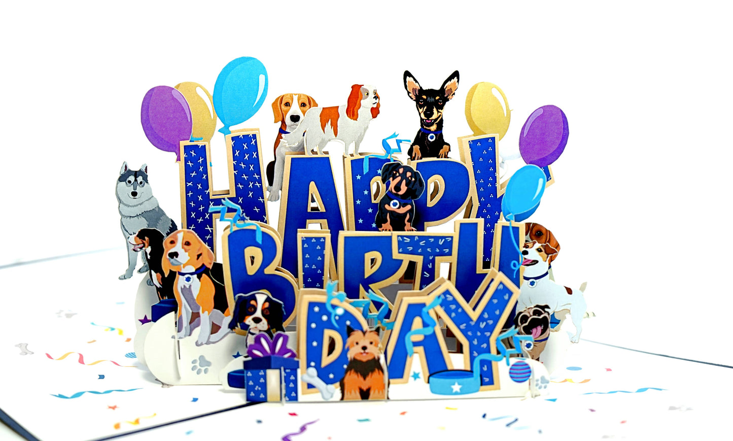 Wonder Paper Art - Dogs 3D Card