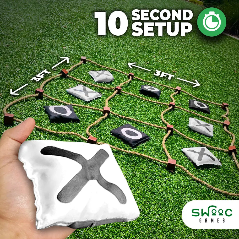 Swooc Games - Giant Tic Tac Toe Bean Bag Toss Game