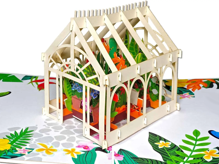Wonder Paper Art - Greenhouse Pop Up Card