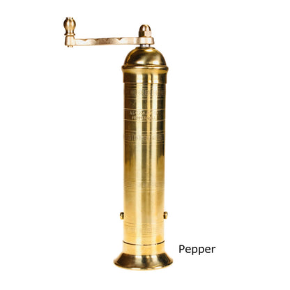 Rune-Jakobsen Design - 'Brass Mill' - 8" pepper grinders