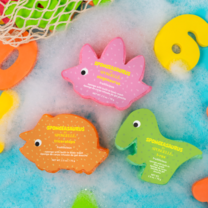 SURPRISE Spongeasaurus Dinosaur Sponges by Spongelle